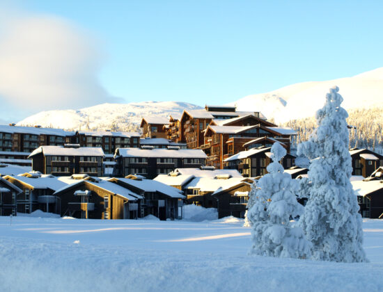 Vinterfasade på Norefjell Ski og Spa
